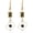 Black, variant on Unique Funny 18K Gold Plated Hypoallergenic Long Poker hearts and spades A Ace Playing Cards Dangle Drop Stud Earrings For Women Gambling Casino Jewelry Gift