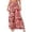 Hot Pink, variant on Bibifish Womens Pants Floral Print Ruffled Waist Elastic Drawstring Pants Silky Wide Leg Fit Casual Garden Parties Charming Pants