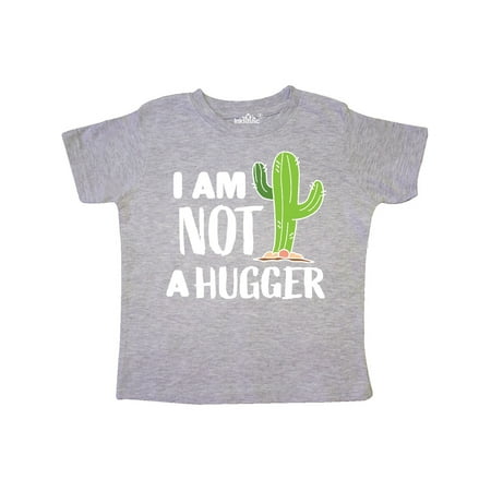 

Inktastic I am Not a Hugger with Cactus Gift Toddler Boy or Toddler Girl T-Shirt