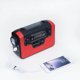 thumbnail image 2 of FM AM - Solar Hand Crank Pocket Radio - NOAA/AM/FM Emergency Weather Radio - Portable Radio with 3 LED Flashlight - 1000mAh - Cell Phone Charger, 2 of 4