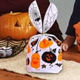thumbnail image 5 of Halloween Treat Bags 50 Pack Halloween Trick or Treat Candy Gags with Twist Ties,Cute Rabbit Ear Plastic Goody Bags Halloween Bags for Trick or Treat Goodie Party Favor Gifts, 5 of 6