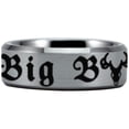 thumbnail image 3 of Silver Tungsten Big Buck Down Ring, 3 of 5