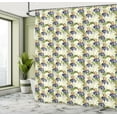 thumbnail image 4 of Ambesonne Floral Shower Curtain, Watercolor Style Tropic Art, 69"Wx75"L, Cream and Multicolor, 4 of 4