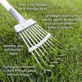 thumbnail image 4 of Wood Handle Pooper Scooper Durable Solid Metal Poop Tray With Rake 36.75" Long Handled Scoop | Great For Large Or Small Dogs No Assembly Required Better The Than Plastic, 4 of 6