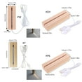 thumbnail image 6 of Aellinatey LED Wood Display Base 8 Colors Rectangle Display Pedestal Lights Display Base, 6 of 19
