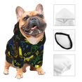 thumbnail image 3 of Fotbe Game Play Sudadera con Estampado para Perros Pequeños – Suéter con Capucha para Mascotas, Tela Suave de Forro Polar con Bolsillo-X-Small, 3 of 7