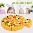 thumbnail image 4 of Pizza Pie Cut & Serve Pretend Play Foods Set - Kitchen Fun Cuttable Food Toys~ C3I1, 4 of 7