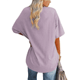 thumbnail image 3 of Camiseta Básica de Corta con Cuello en V, Color Raíz de , XXL, 3 of 5