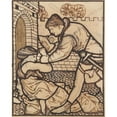 thumbnail image 3 of Sir Edward Coley Burne-Jones 20x24 Black Modern Framed Museum Art Print Titled - The Song of Solomon - ‘The Watchman that Went About the City’, 3 of 5