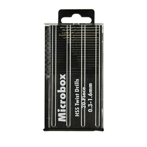 Raindrops  20 Pcs Carbide Drill Bit Mini Miniature Set Stationary Machine