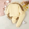 thumbnail image 4 of HCNTES Baby Girl Clothes Winter Toddler Baby Girl Fall Winter Clothes Outfits Funny Letter 6 12 18 24 Months 2T 3T Girl Fall Sweatshirt Pant Set, 4 of 6