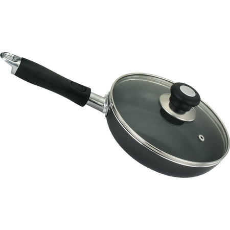 The Kitchen Sense Heavy Duty Non-Stick Fry Pan with Glass (Best Non Stick Saute Pan With Lid)