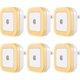 thumbnail image 1 of WABJTAM LED Night Light Plug-in [6 Pack] Smart Dusk to Dawn Sensor, Automatic Night Lights, Suitable for Bedroom, Bathroom, Toilet, Stairs, Kitchen, H, 1 of 5