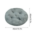 thumbnail image 3 of Cinvoph 16" Plush Dining Chair Cushions Solid Color Non-Slip Seat Cushion Machine Washable Seat Pad, Durable Soft for Home Kitchen Office Daily Use, 3 of 5