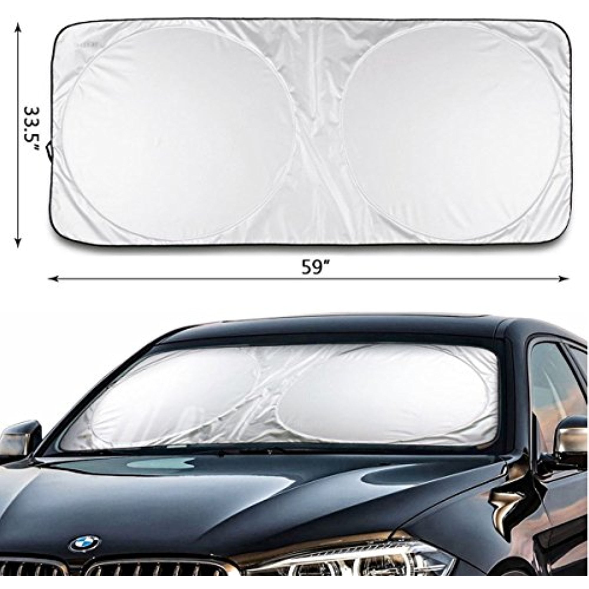 Car Windshield Sunshade Sun Shade Folding Silvering Sun Visor with