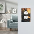 thumbnail image 5 of KLL Sunset Meditating Doberman Pattern Electrical Outlet Covers, 3" x 5" 1 Pack Electric Receptacle Plug Covers for Decorator Receptacle Outlet & Switch-Style S, 5 of 6