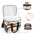thumbnail image 6 of FORMRS Insulated Cooler Bag 24 Cans Capacity Soft Leakproof Lunch Box with Side Pockets, Brown Autumn Leaves, 6 of 7