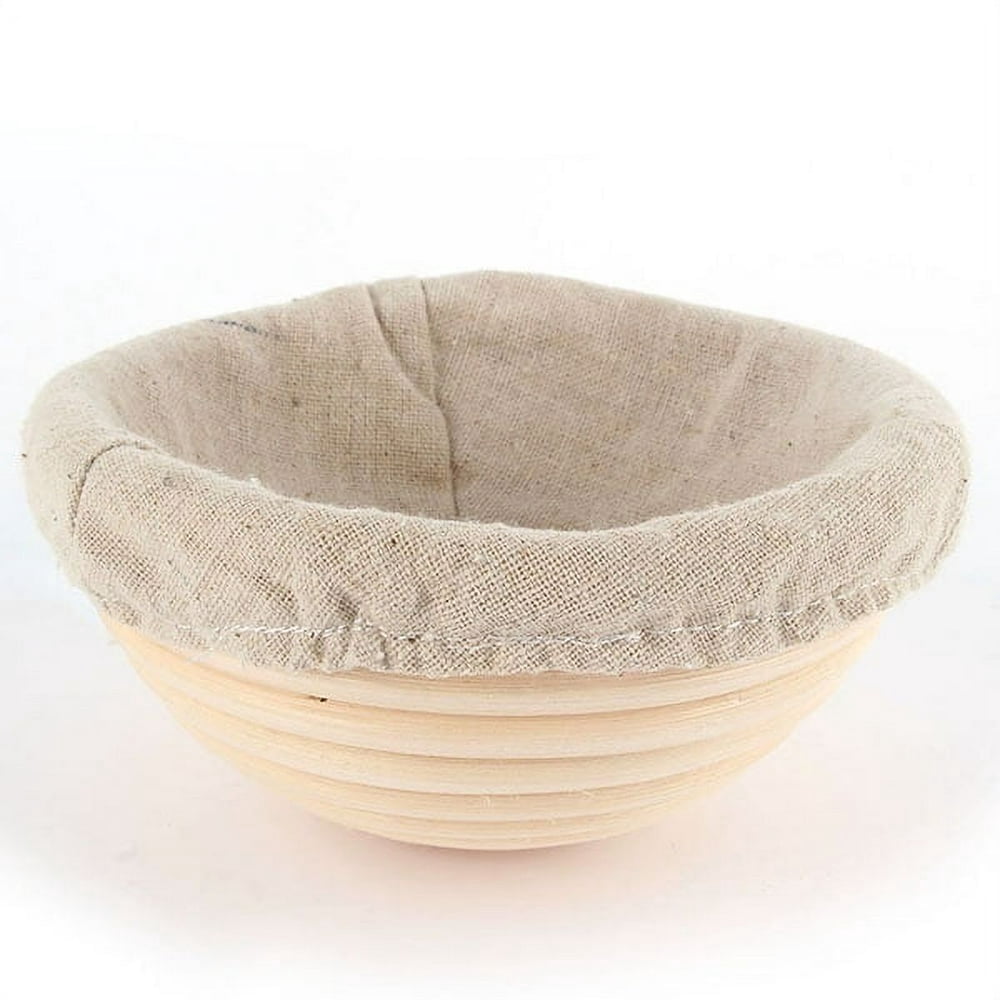 Lot De 6 Bannetons à Pain Ovales En Rotin – 15 Cm, Avec Chiffon En Lin, Pour Fermentation Du Pain Maison Ou Boulangerie