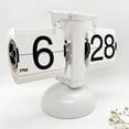 thumbnail image 4 of Flip Clock Vintage Desk Clock Retro Flip Down Clock Flip Digital Clock Mechanical Clock Auto Flip Clock Table Clock Battery Powered Internal Gear Operated Clock For Home Déc, 4 of 9