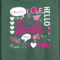 thumbnail image 3 of Barbie -  Valentine's Collage - Women's Lightweight French Terry Long Sleeve Shirt, 3 of 5