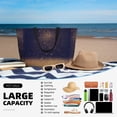 thumbnail image 5 of Gaeub Gold Black Glitter Beach Travel Bag, Multi-Pocket Beach Bag, Summer Vacation Bag, Beach Essentials Tote, 5 of 7