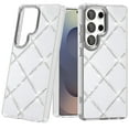 thumbnail image 3 of For Samsung s25 Ultra Gem Glitter Diamond Transparent Hard Colorful TPU Hybrid Case - Silver, 3 of 3