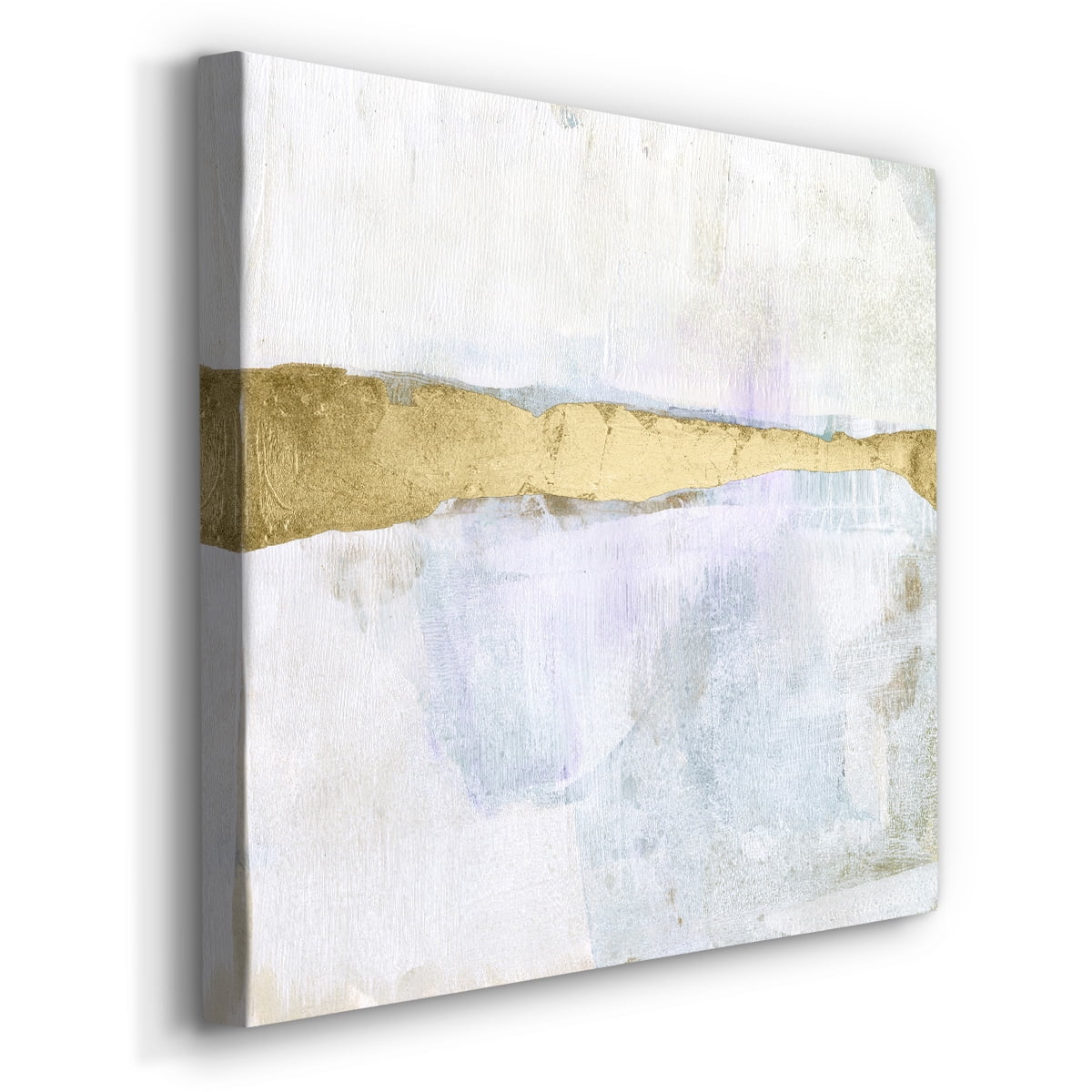 Wexford Home Gold Ribbon Horizon I-Premium Gallery Wrapped Canvas, 40" x 40" - Ready to Hang