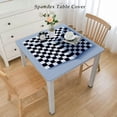 thumbnail image 2 of HAOXIT Tablecloths for Square/ Tables Easter Love Black Buffalo Plaid Linen Waterproof Polyester Table Cloth for Kitchen Dinning Table Washable Table Cover for Parties/Wedding/Picnic White, 2 of 7