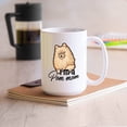 thumbnail image 2 of Pomeranian Graphic Ceramic Coffee Mug, I'm A Pom Mom White Mug Cup, Pomeranian Coffee Mug Cup Gift Ideas, Awesome Pomeranian Porcelain Teacup 15 Oz., 2 of 7