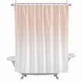 thumbnail image 5 of Dreamy Peach 36x72 Inches Waterproof Shower Curtain, Pink and White Gradient Bath Curtain Set with 12 Hooks Washable Shower Curtains for Bathroom Bathtub Decor, 5 of 9