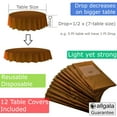 thumbnail image 2 of Allgala 12-Pack Premium Plastic Table Cover Medium Weight Disposable Tablecloth-12PK Round 84"-Brown-TC58516, 2 of 4
