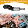 thumbnail image 2 of Inyector de combustible Unique Bargains 1 Pc No.03C906036A/0261500016 para Audi A3 1.6L 2003-2007 para Audi A3 Sportback 1.6L 2008-2014 Coincidencia de flujo del motor del automóvil, 2 of 7