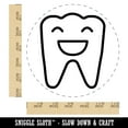 thumbnail image 2 of Happy Smiling Tooth Dentist Self-Inking Rubber Stamp Ink Stamper - Green Ink - Large 1-1/2 Inch, 2 of 7