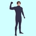 thumbnail image 4 of XXWXYD Combinaison Intégrale pour Enfants à Manches Longues avec Pieds, Col Roulé, Extensible, pour Gymnastique, 4 of 6