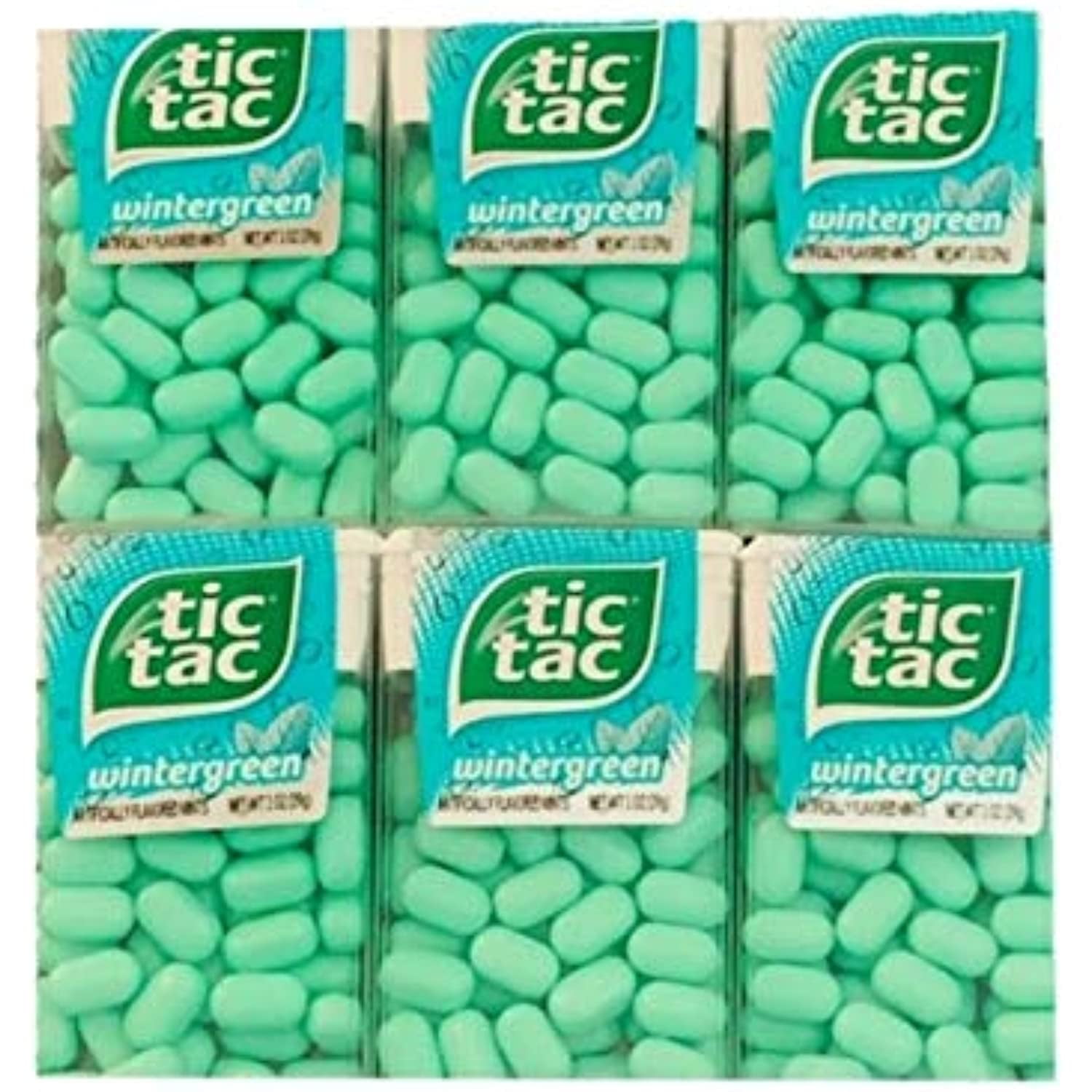 Tic Tac Wintergreen Flavored Mints 6 Pack Wintergreen Mints 1 Oz Tub