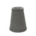 thumbnail image 2 of Aspen Creative 32657-2 Small Hardback Empire Shape Chandelier Clip-On Lamp Shade Set (2 Pack), Transitional Design in Grey, 4" bottom width (2 1/2" x 4" x 5" ), 2 of 7