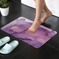 thumbnail image 3 of Diatomaceous Earth Bath Mat,Purple marble Soft Wrinkle Free Bathroom Floor Rugs Non-Slip Volume Super Absorbent Fast Drying for Bathroom Kitchen Door mat,Eco-Friendly Easy to Clean（43cmx70cm）, 3 of 5