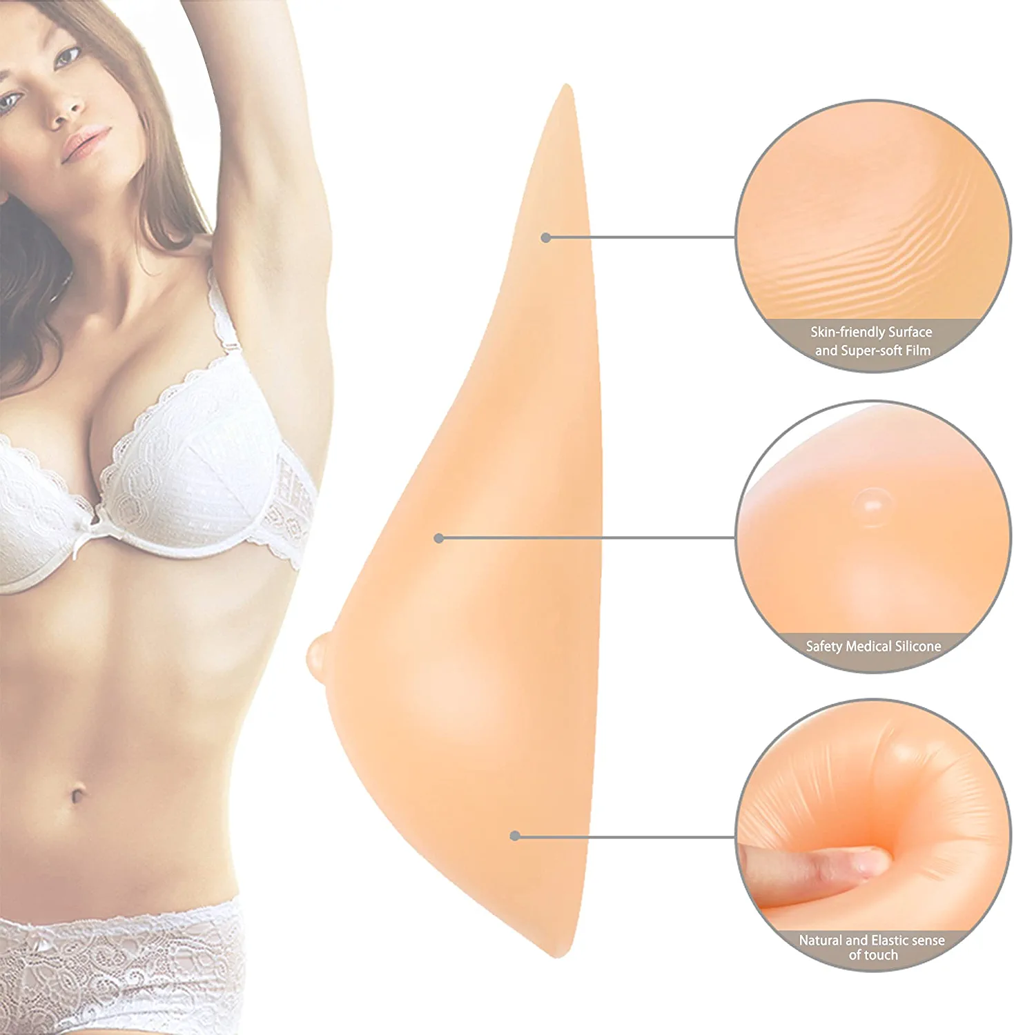 Breast Form Bra Insert - Non-Surgical Breast Prosthesis - eighty thirty