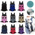 thumbnail image 2 of Mochila transportadora de malla para perros y mascotas, bolsa frontal para viajes al aire libre, productos transpirables, bolsas con asa para el hombro para perros pequeños y gatos, 2 of 5