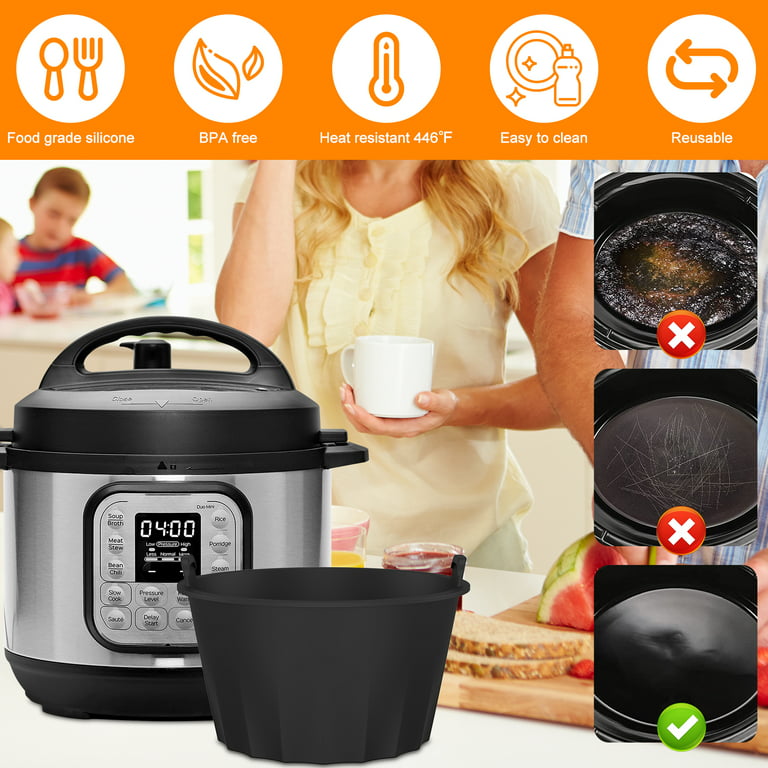 ODOMY Slow Cooker Liners - Reusable Crock pot Divider,Safe Silicone Cooking  Bags Fit 6-8 Quarts Oval or Round Pot Dishwasher Safe Cooking Liner 