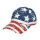 thumbnail image 1 of Fotbe USA Colors Stripes1 Gorro Clásico de Béisbol, Gorra Ajustable con Broche Snapback, Gorro de Exterior de Algodón Suave, 1 of 6