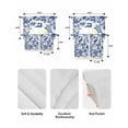 thumbnail image 5 of Blue Spring Floral Swag Kitchen Curtains Sets for Windows 24 Inch Length, Summer Botanical Bird Short Window Curtain Panels Swags Valances and Tiers 3 Piece Set for Cafe/Dining Room, 5 of 5