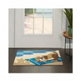 thumbnail image 2 of Nourison Trends 3698D Dog Beach Indoor Mat - Blue 1'6"X2'6", 2 of 2