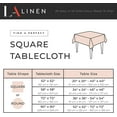 thumbnail image 4 of LA Linen TCpop72x72-BurgundyP17 Polyester Poplin Square Tablecloth, Burgundy - 72 x 72 in., 4 of 4