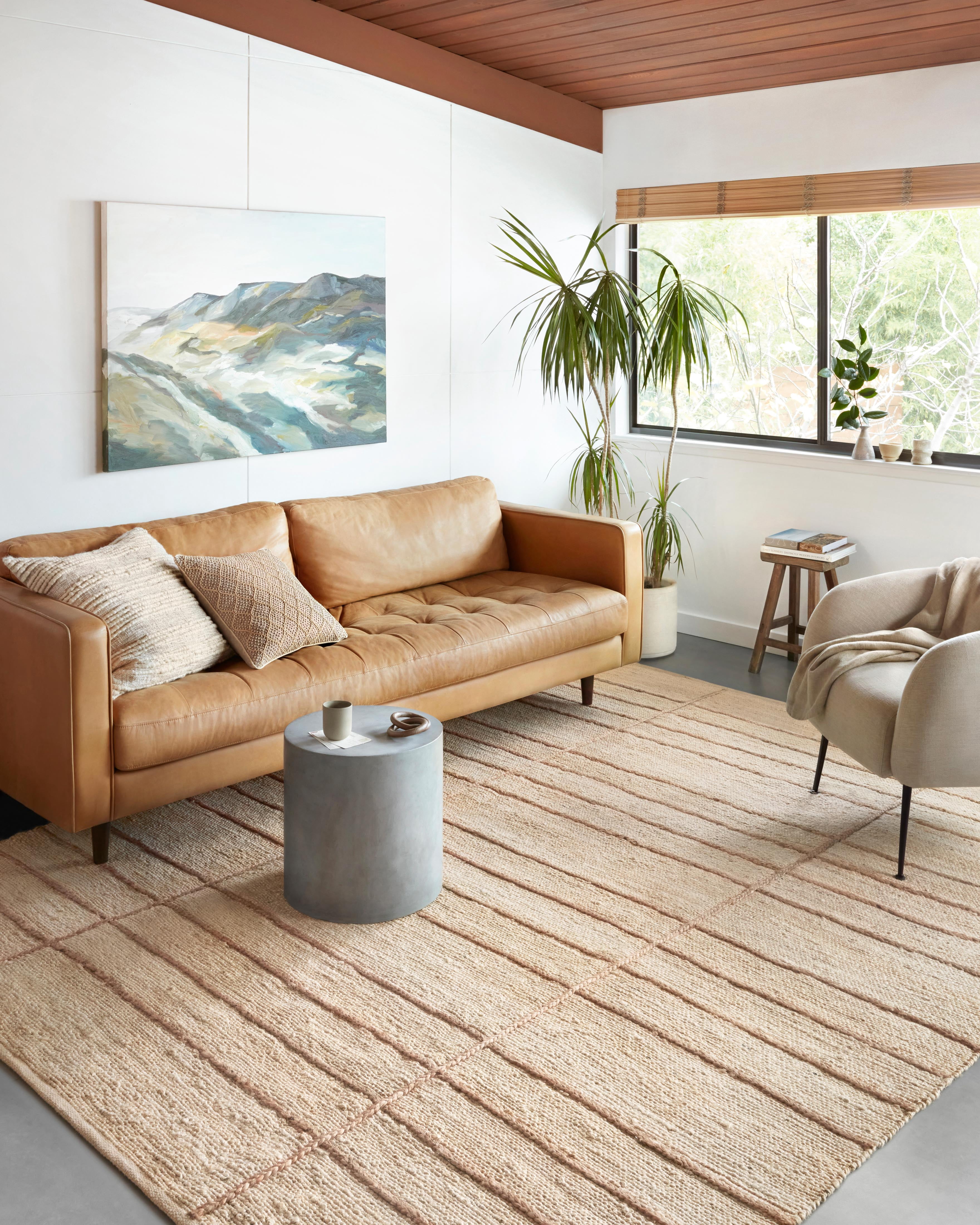 Loloi Bodhi Collection BOD-04 Ivory / Natural, Geometric Area Rug 2'-0" x 5'-0"