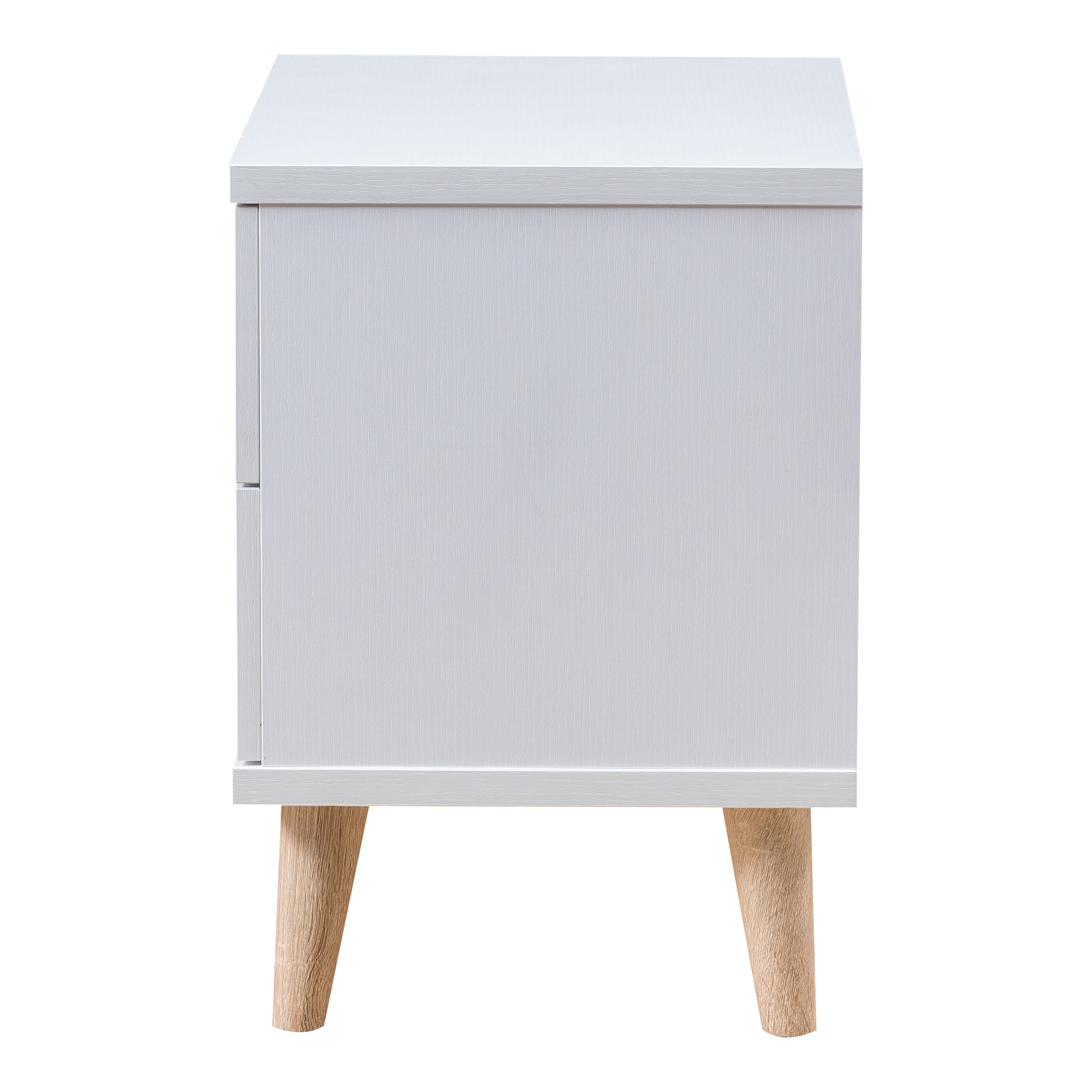Furniture of America Enora 2-Drawer Wood White Nightstand