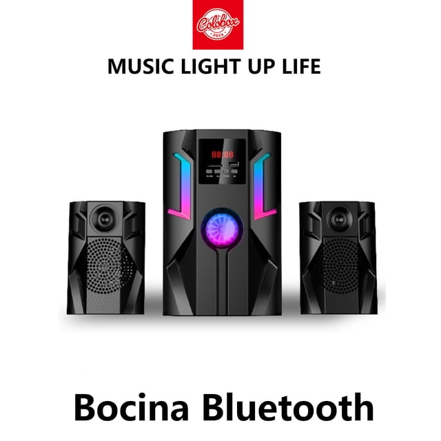 Colobox DM-4008 Barra De Sonido Teatro En Casa 2.1 con Subwoofer 2 En 1 con Conexión Bluetooth Conexiones USB