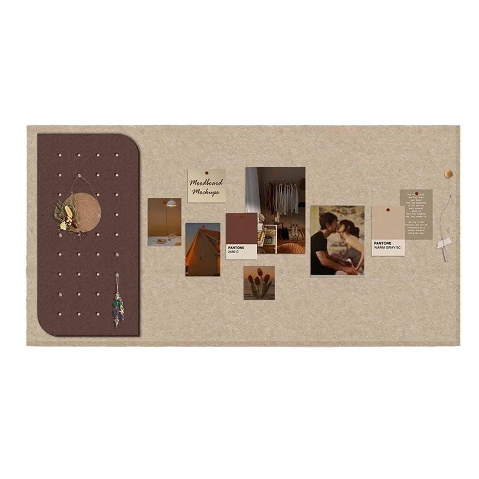 TISHITA Cork Bulletin Board Wall Decor Cork Board for Memo Notes Office Home Kitchen 60x120