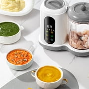 Baby Food Maker, Multifunction Baby Food Processor Chopper Grinder Steamer Puree Blender Mill One Step, with Bottle Warmer, Auto Cooking & Grinding & Touch Control Panel, for Healthy Homemade