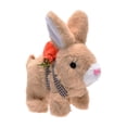thumbnail image 6 of Interactive Plush Bunny Backpack with Moving Ears & Sounds, Walking Electronic Pet Rabbit with Tail Wagging, Remote Control Stuffed Animal Toy, Easter Basket Stuffers Gift for Kids, 6 of 11